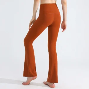 Vnazvnasi Women Flare Pants Leggings Tights High Elastic Bell Bottoms Leggings Slim Wide Leg Pants High Waist Sports Yoga Pants