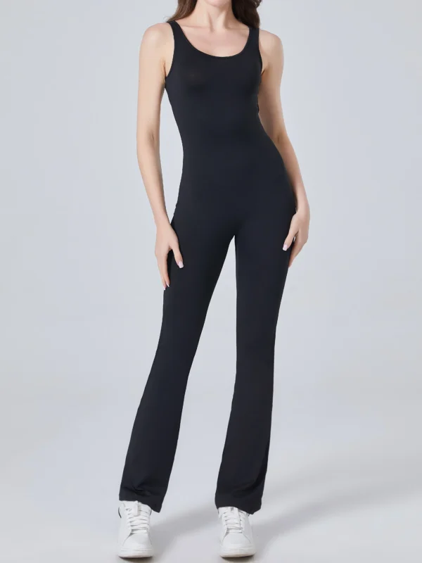 Hollow out Beauty Back Yoga Women wide-leg Peach Butt Running Fitness Yoga Bodysuit Sexy Backless Jumpsuits