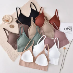 U-Shape Beauty Back Sexy Thin Strapes Sports Bra Gym Bra Backless Sports Bra Yoga Bra Breathable Women Top Bra with Chest Pads